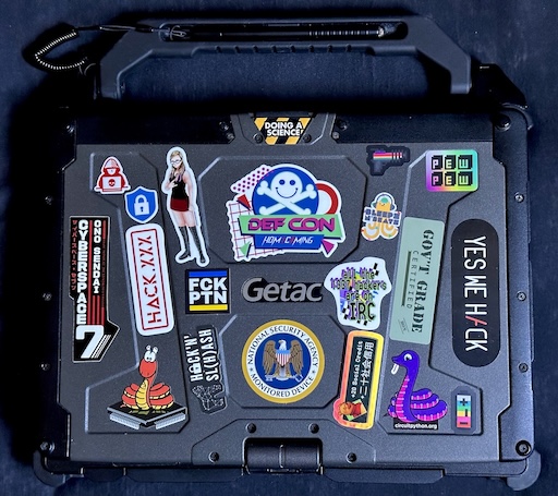 Stickers on my Getac