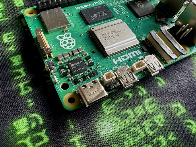 Raspberry Pi 5 After soldering Power pins